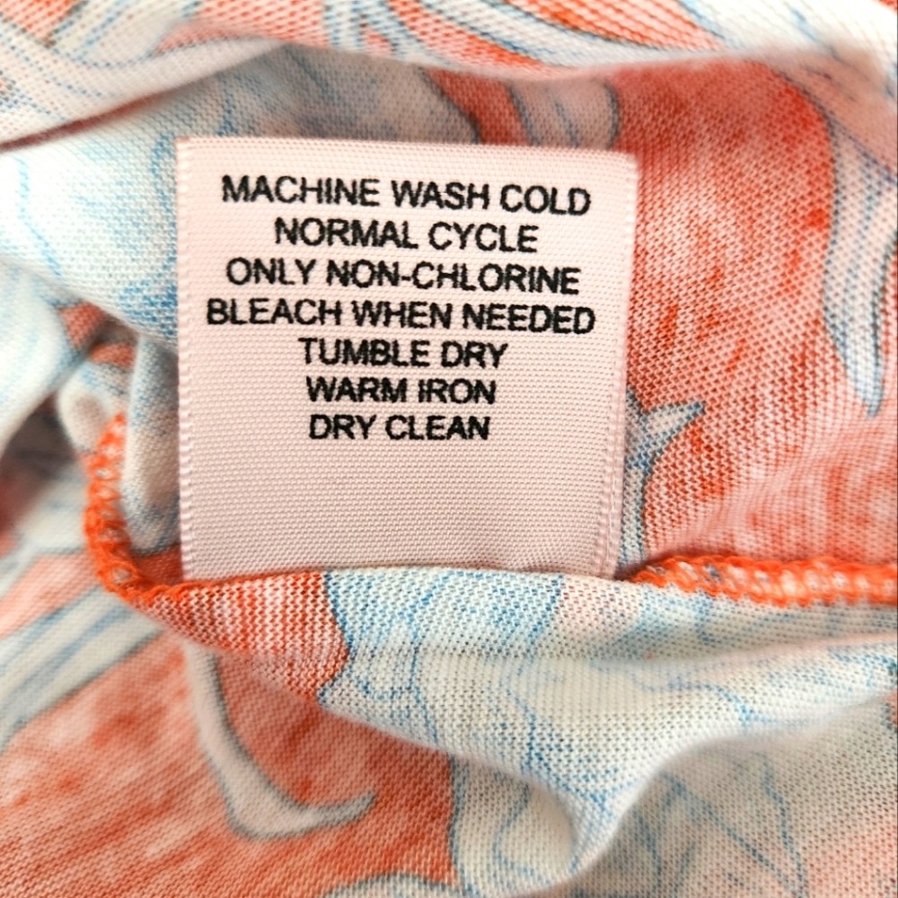 Philosophy Republic Clothing Ruffle Sleeve Tee - ORANGE - MEDIUM **NEW - Picture 7 of 10